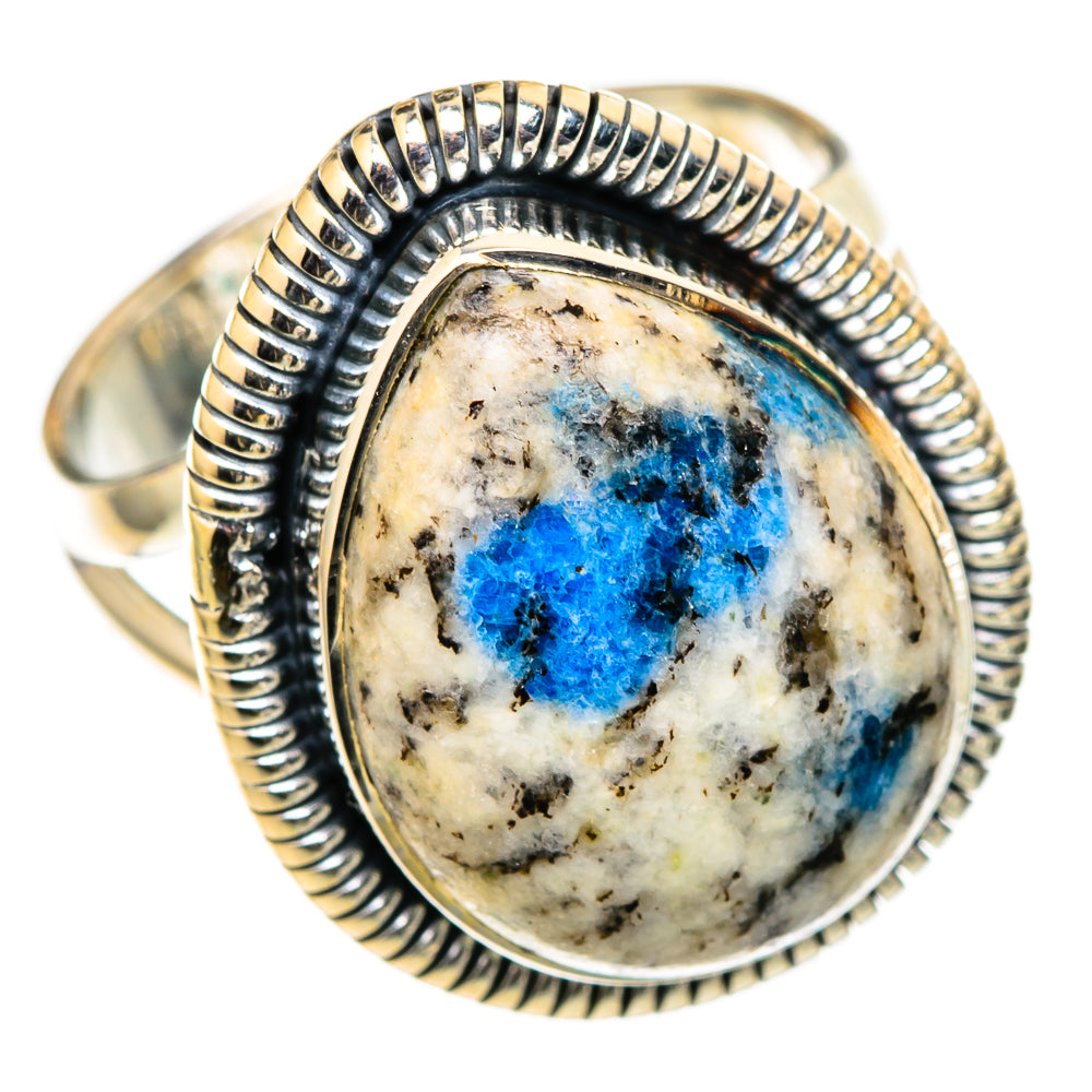 K2 Blue Azurite Rings handcrafted by Anasilvercos - RING105523 - Photo 2