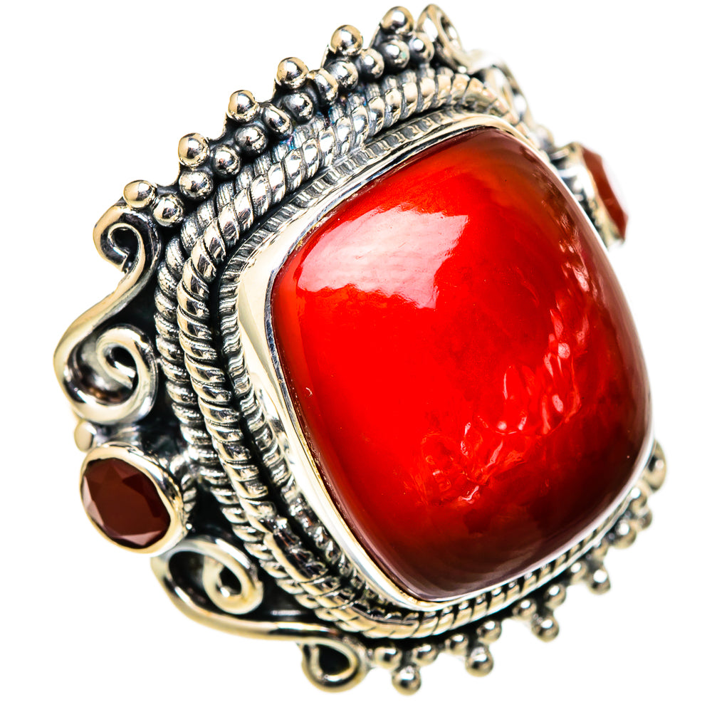 Red Onyx Rings handcrafted by Anasilvercos - RING105545 - Photo 2