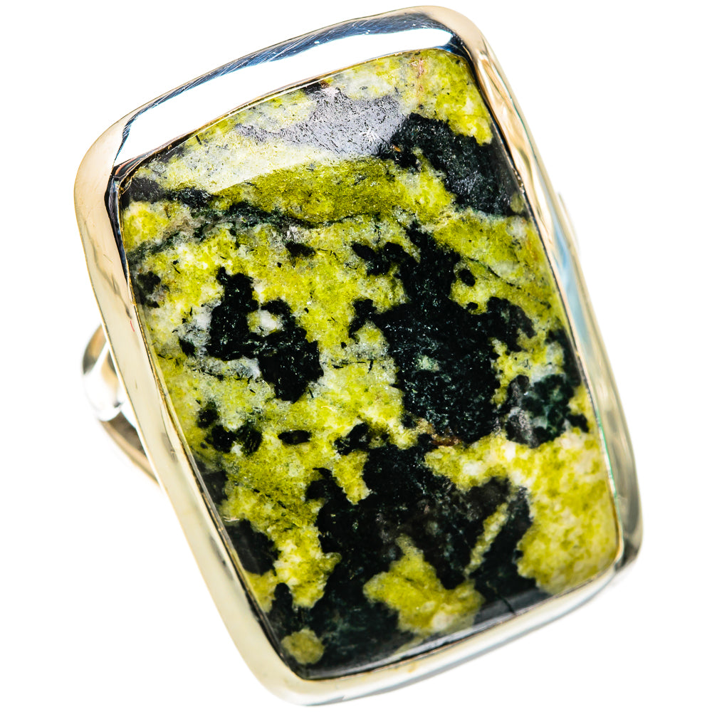 Serpentine Stone Rings handcrafted by Anasilvercos - RING105576 - Photo 2