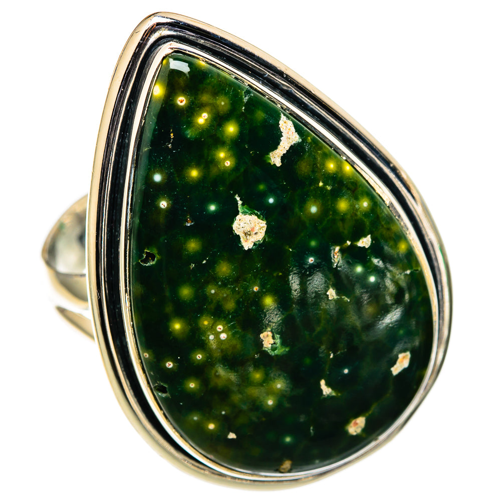 Ocean Jasper Rings handcrafted by Anasilvercos - RING105580 - Photo 2