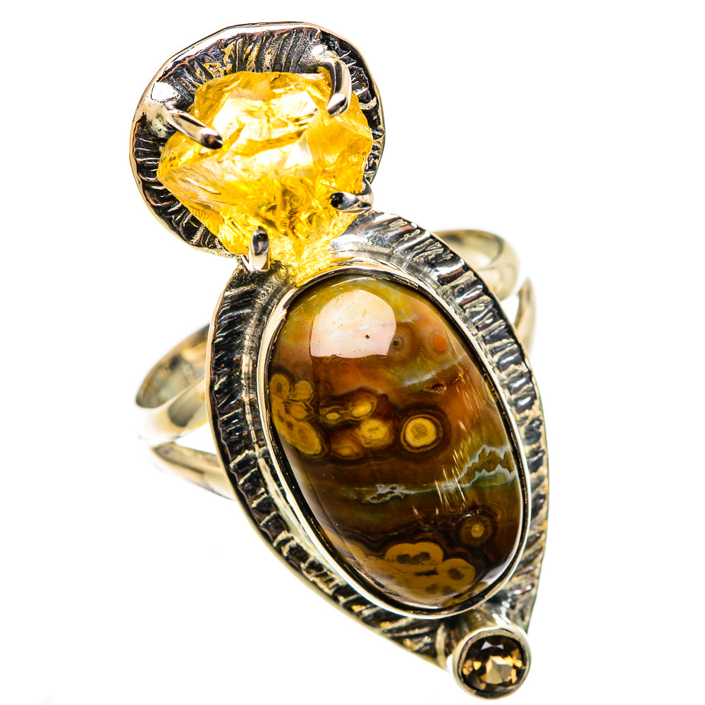 Ocean Jasper Rings handcrafted by Anasilvercos - RING105585 - Photo 2