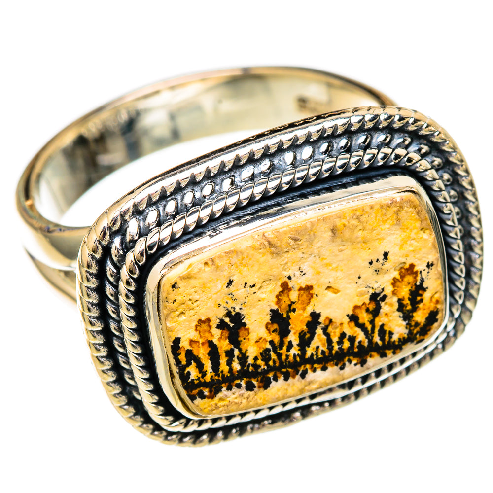 Germany Psilomelane Dendrite Rings handcrafted by Anasilvercos - RING105629 - Photo 2