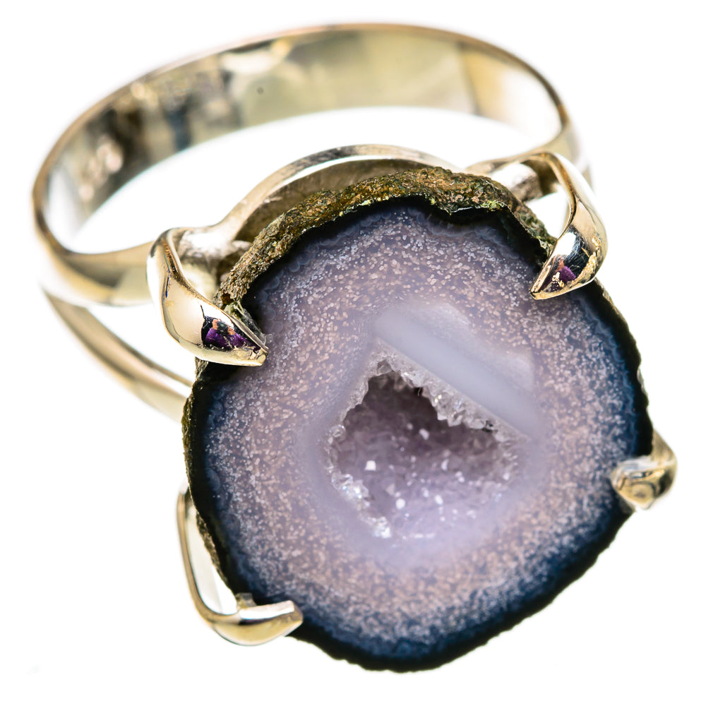 Coconut Geode Druzy Rings handcrafted by Anasilvercos - RING105644 - Photo 2