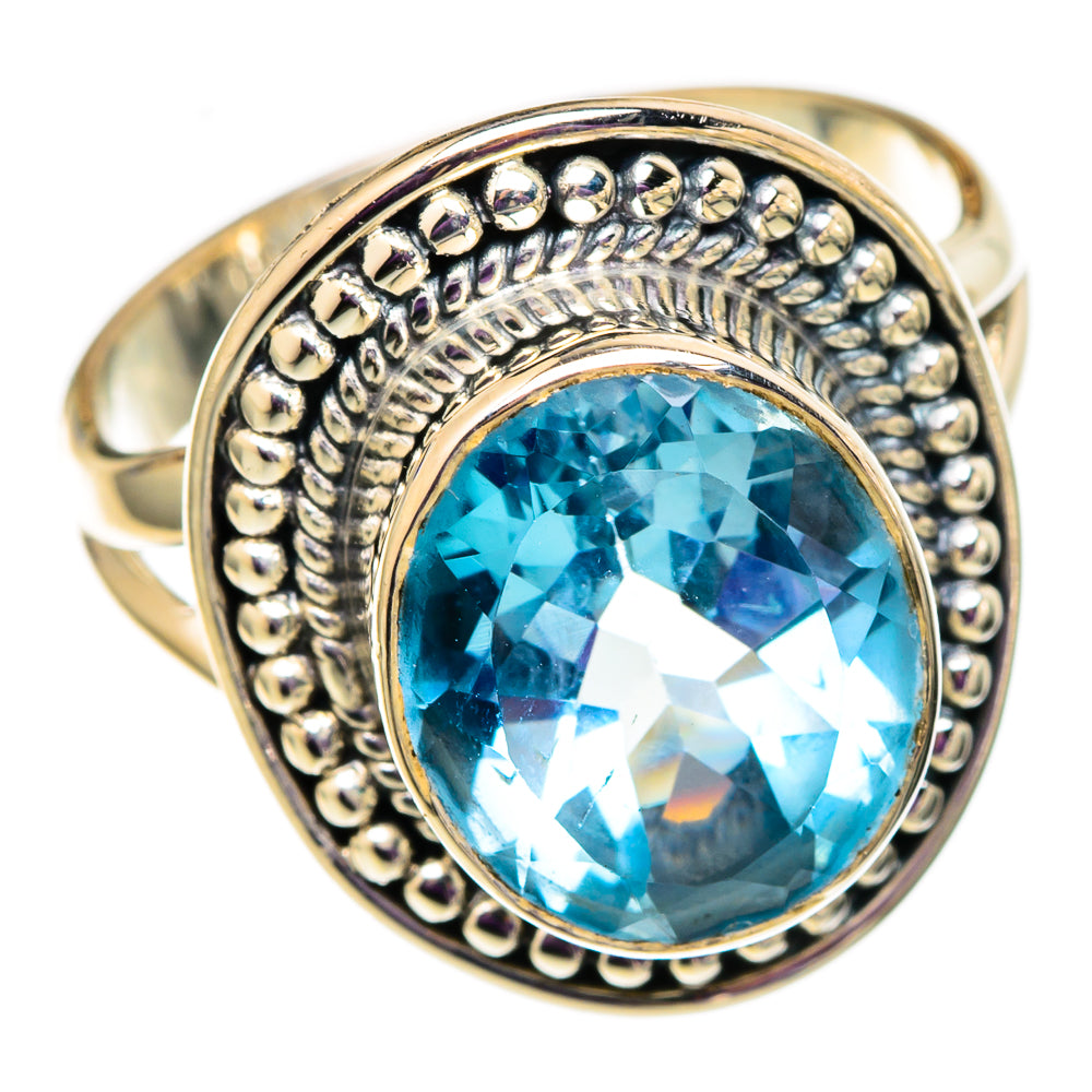 Blue Topaz Rings handcrafted by Anasilvercos - RING105653 - Photo 2
