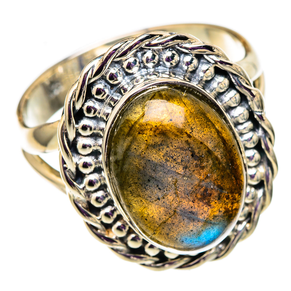 Labradorite Rings handcrafted by Anasilvercos - RING105656 - Photo 2
