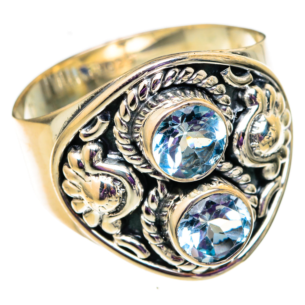 Blue Topaz Rings handcrafted by Anasilvercos - RING105658 - Photo 2