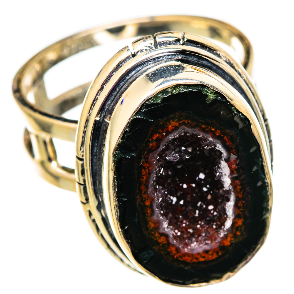 Coconut Geode Druzy Rings handcrafted by Anasilvercos - RING105666 - Photo 2