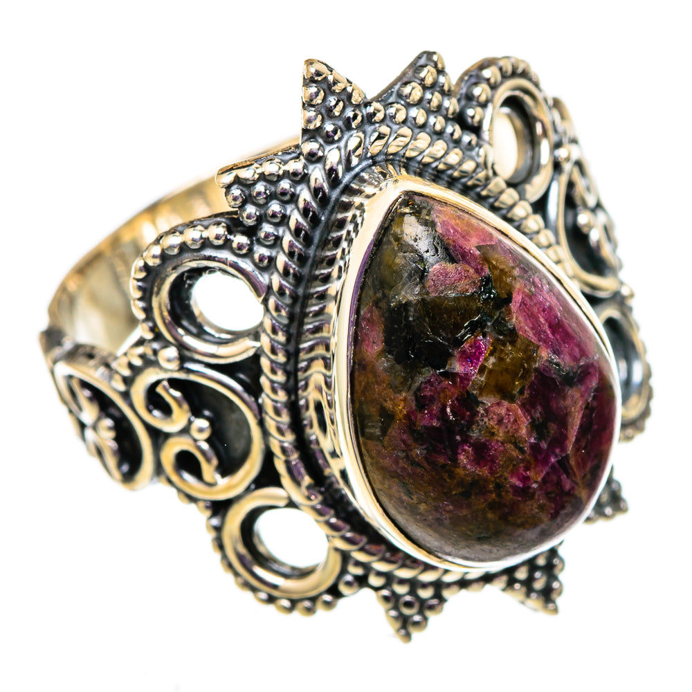 Russian Eudialyte Rings handcrafted by Anasilvercos - RING105671 - Photo 2