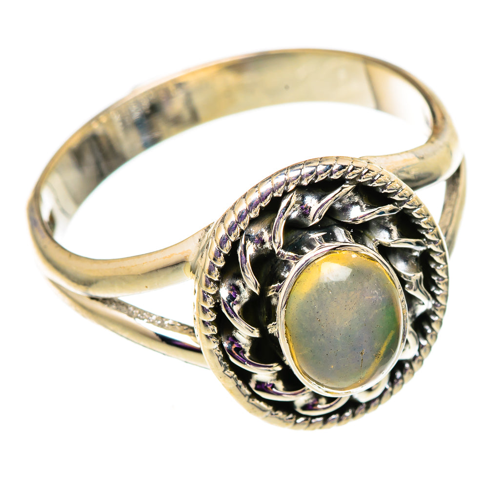 Ethiopian Opal Rings handcrafted by Anasilvercos - RING105683 - Photo 2
