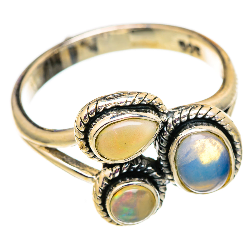 Ethiopian Opal Rings handcrafted by Anasilvercos - RING105684 - Photo 2