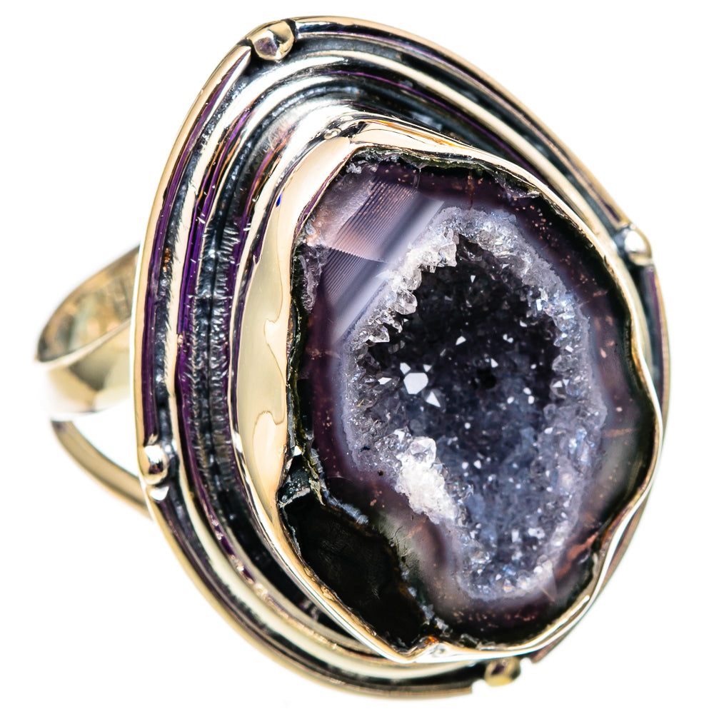 Coconut Geode Druzy Rings handcrafted by Anasilvercos - RING105711 - Photo 2