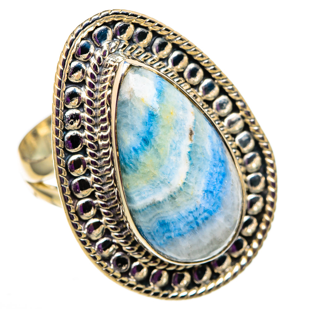 Blue Scheelite Rings handcrafted by Anasilvercos - RING105719 - Photo 2
