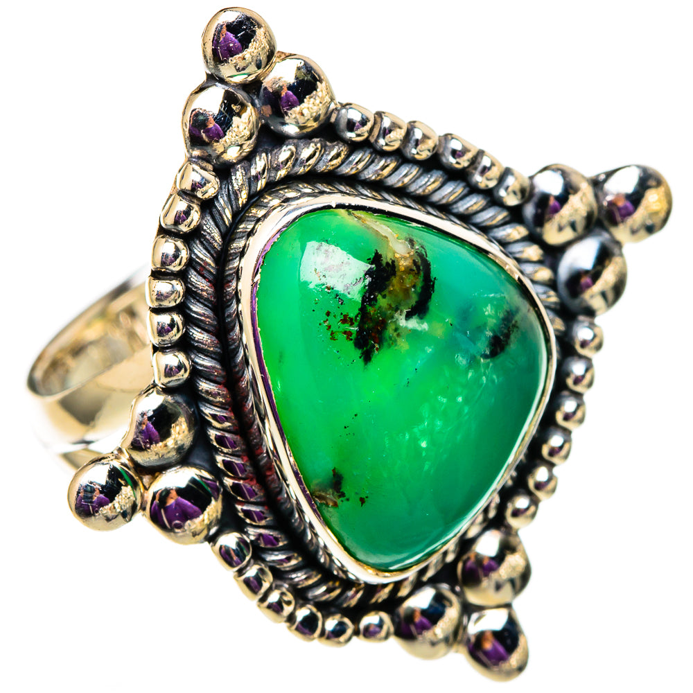 Chrysoprase Rings handcrafted by Anasilvercos - RING105723 - Photo 2