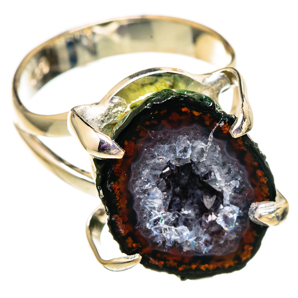 Coconut Geode Druzy Rings handcrafted by Anasilvercos - RING105758 - Photo 2