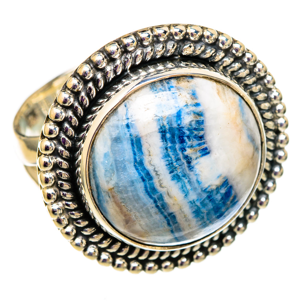 Blue Scheelite Rings handcrafted by Anasilvercos - RING105804 - Photo 2