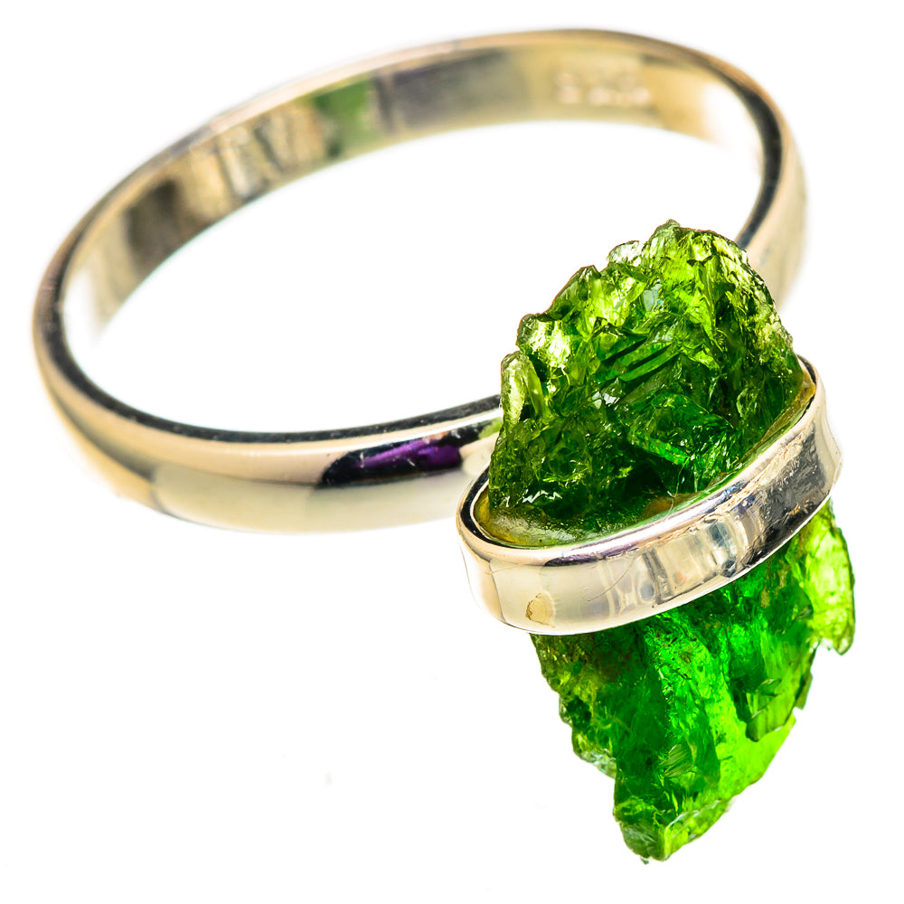 Chrome Diopside Rings handcrafted by Anasilvercos - RING105807 - Photo 2