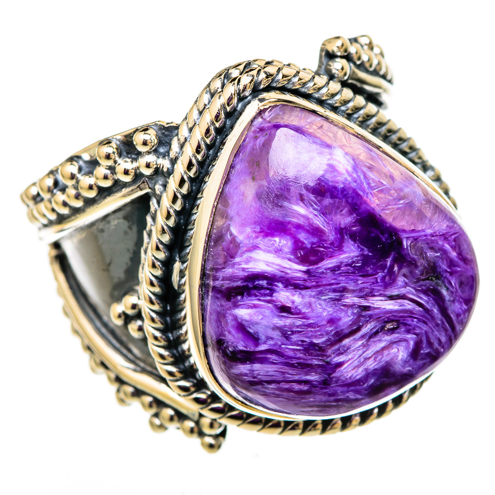 Charoite Rings handcrafted by Anasilvercos - RING105835 - Photo 2