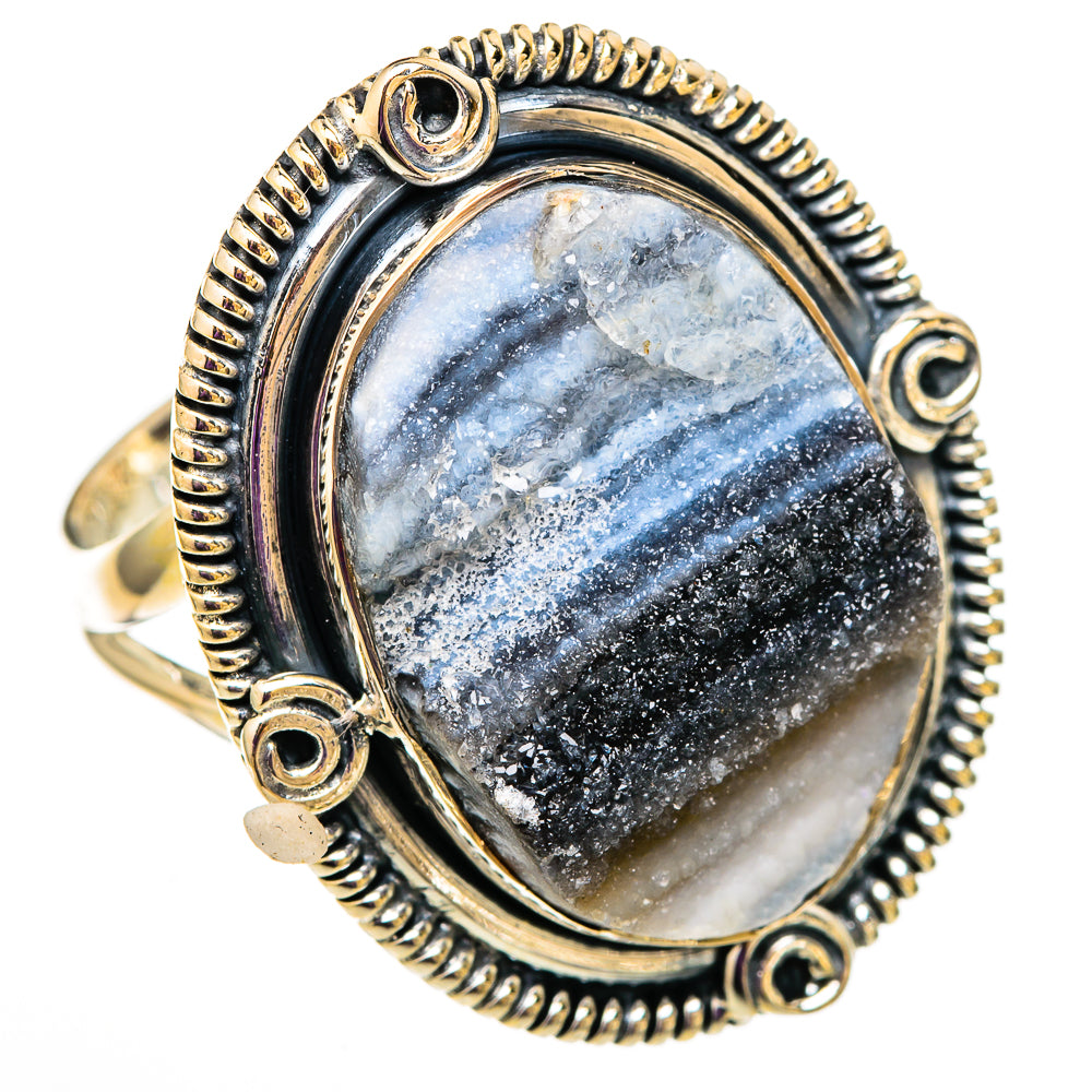 Desert Druzy Rings handcrafted by Anasilvercos - RING105845 - Photo 2
