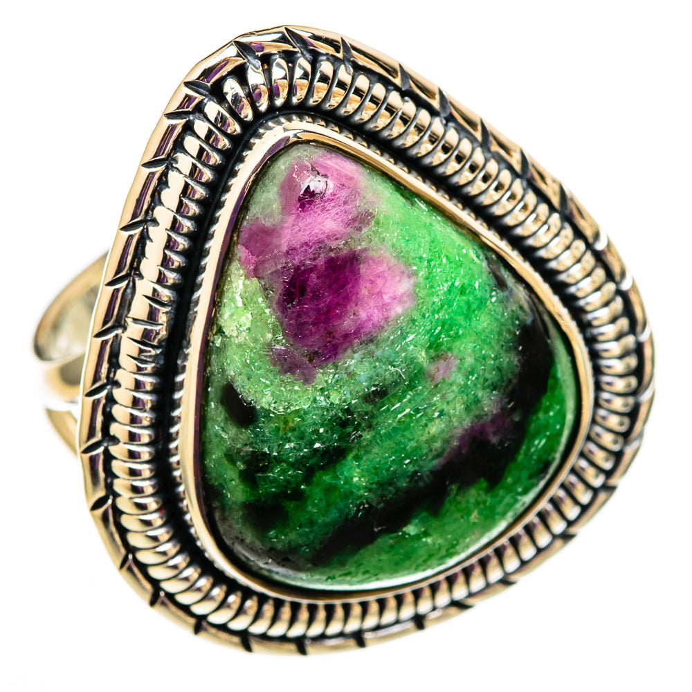 Ruby Zoisite Rings handcrafted by Anasilvercos - RING105860 - Photo 2