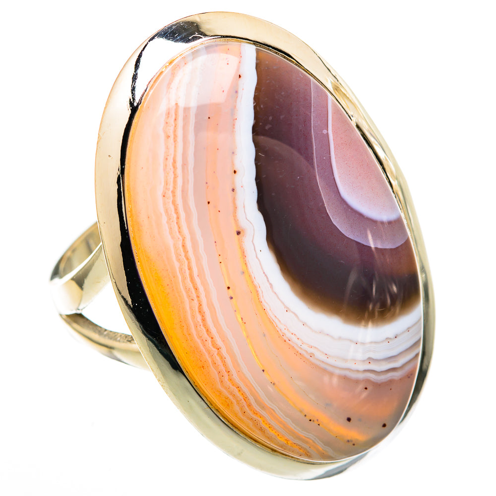 Botswana Agate Rings handcrafted by Anasilvercos - RING105868 - Photo 2