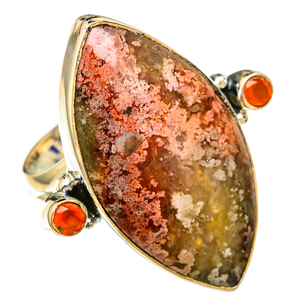 Ocean Jasper, Carnelian Rings handcrafted by Anasilvercos - RING105908 - Photo 2