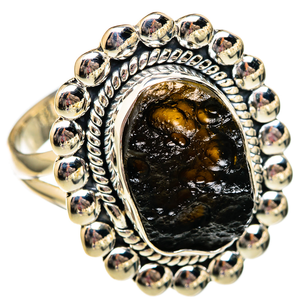 Tektite Rings handcrafted by Anasilvercos - RING105957 - Photo 2