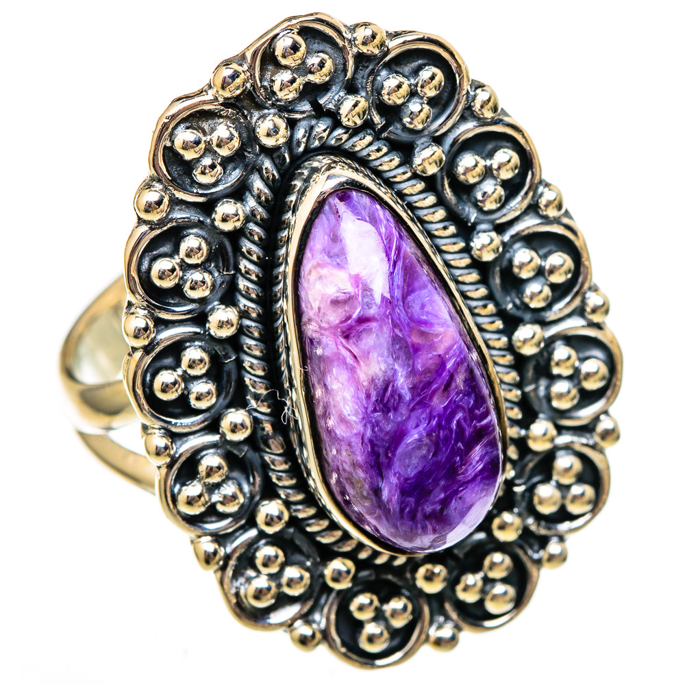 Charoite Rings handcrafted by Anasilvercos - RING105993 - Photo 2