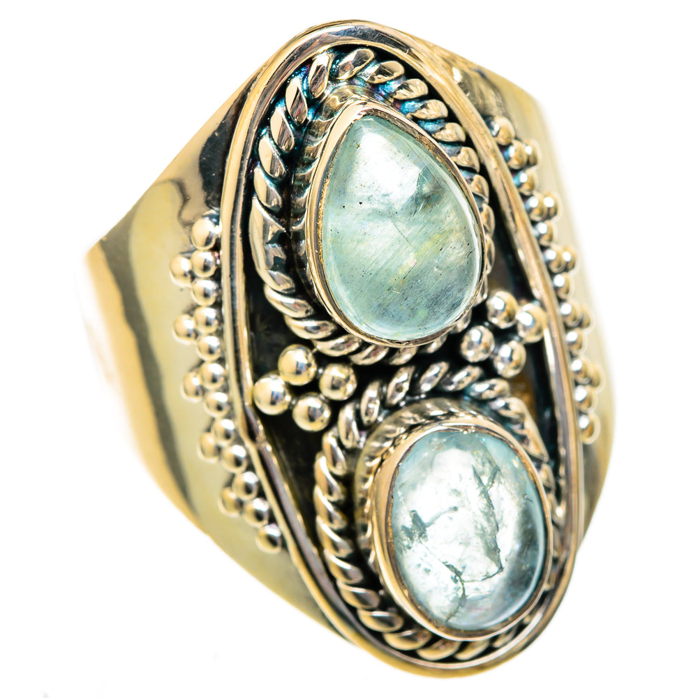 Aquamarine Rings handcrafted by Anasilvercos - RING106007 - Photo 2