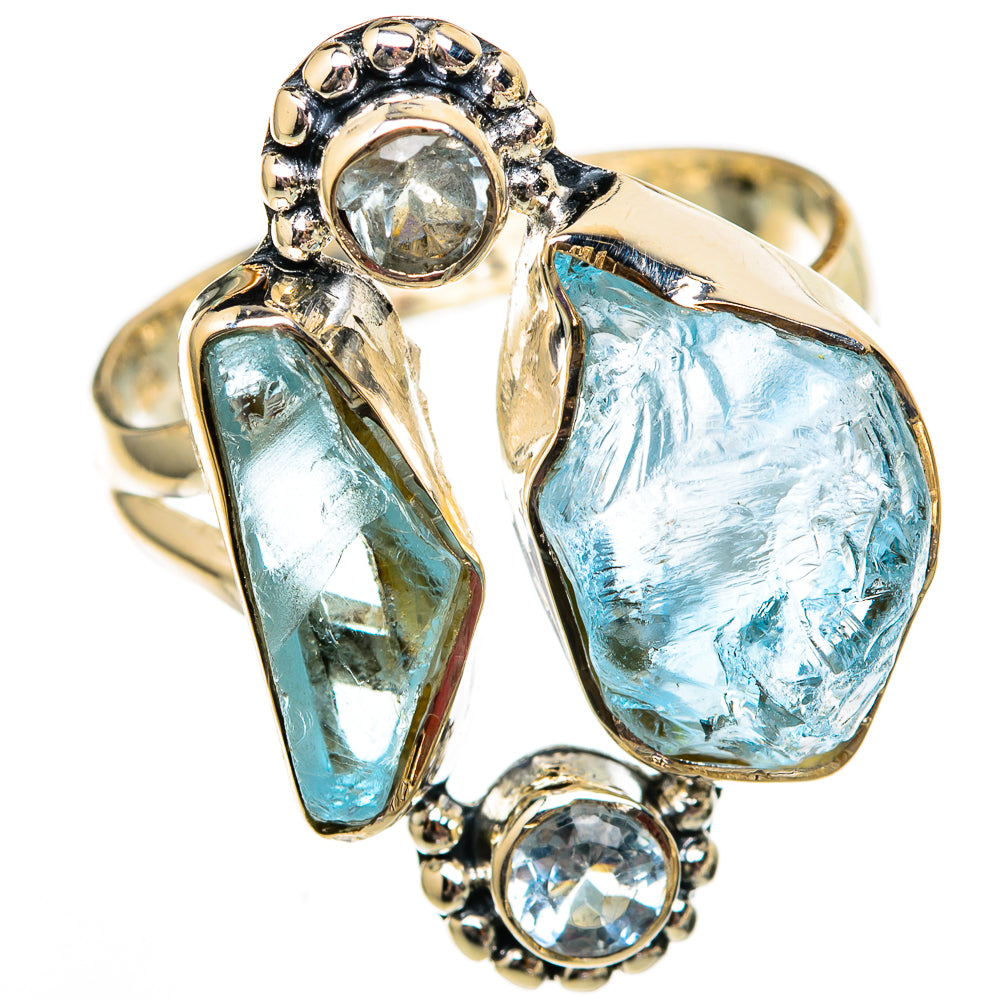 Aquamarine Rings handcrafted by Anasilvercos - RING106008 - Photo 2