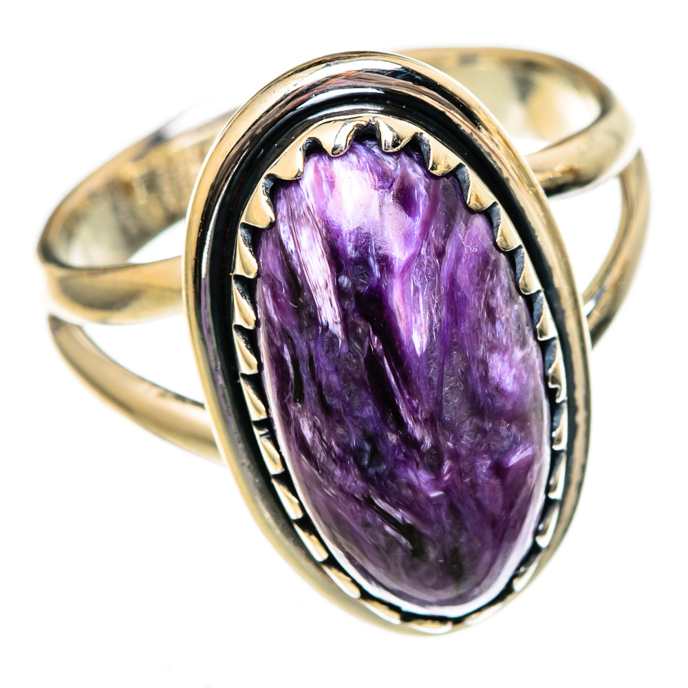 Charoite Rings handcrafted by Anasilvercos - RING106030 - Photo 2