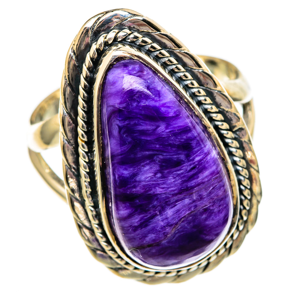 Charoite Rings handcrafted by Anasilvercos - RING106032 - Photo 2