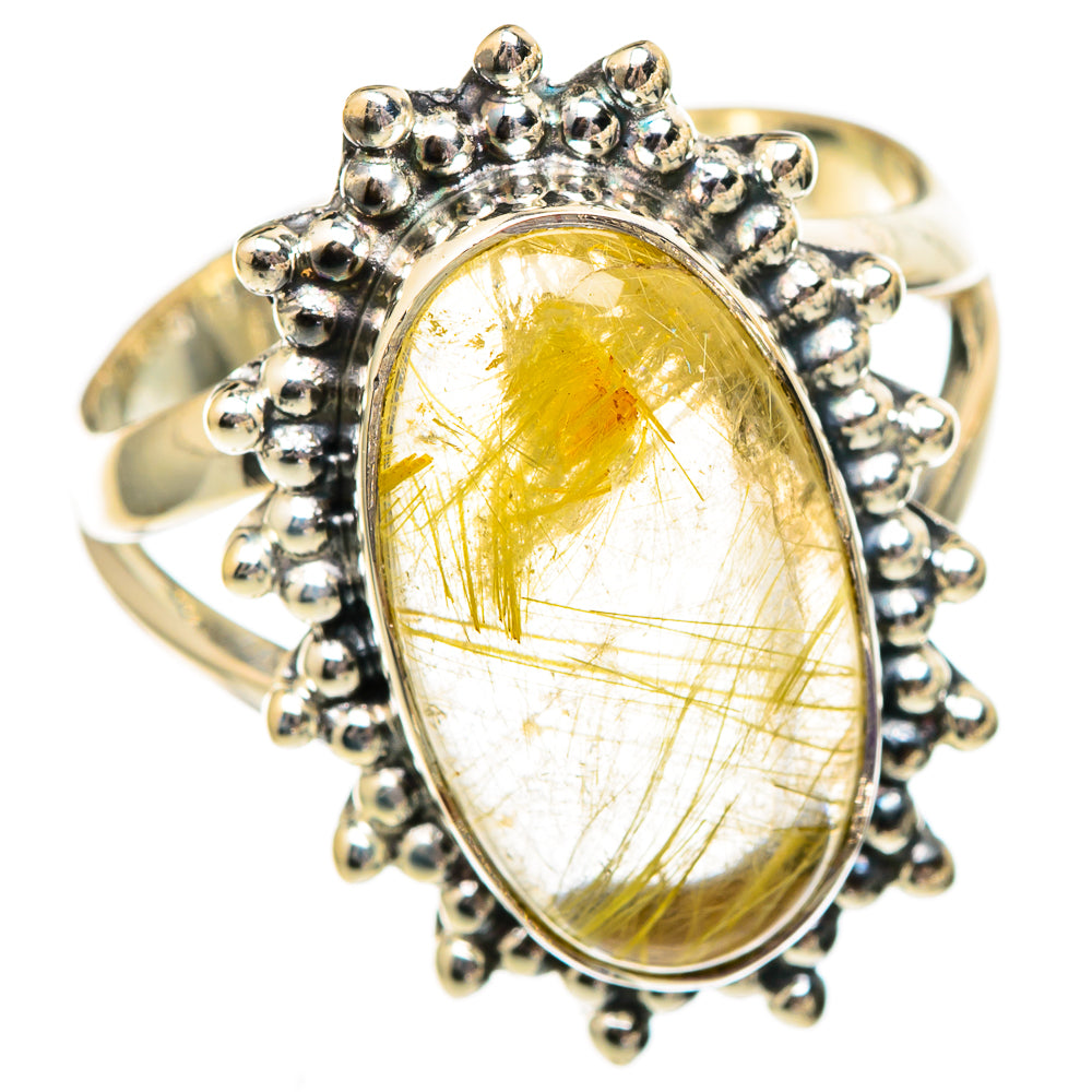 Rutilated Quartz Rings handcrafted by Anasilvercos - RING106033 - Photo 2