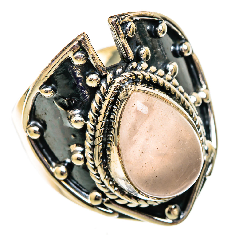 Rose Quartz Rings handcrafted by Anasilvercos - RING106063 - Photo 2