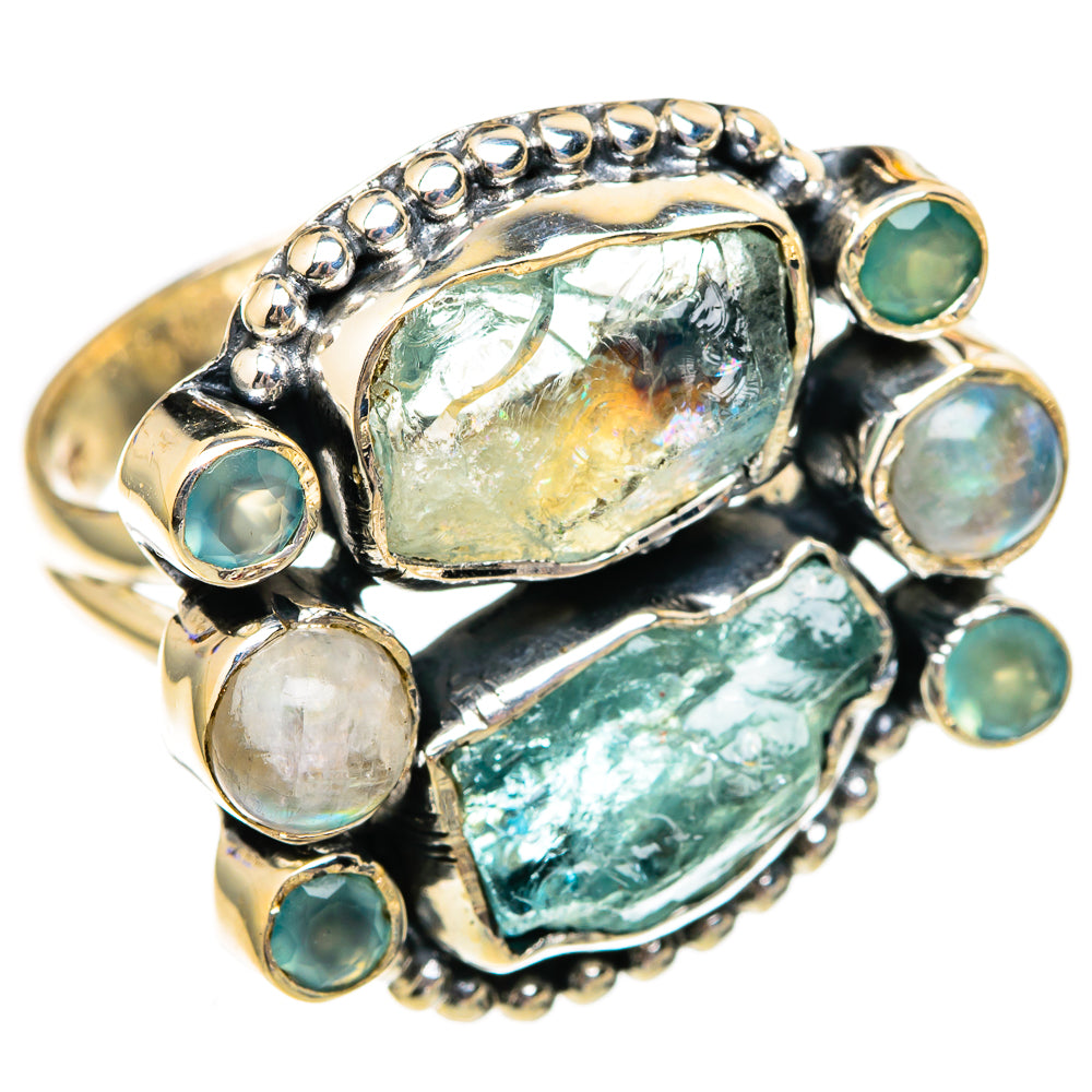 Aquamarine Rings handcrafted by Anasilvercos - RING106079 - Photo 2