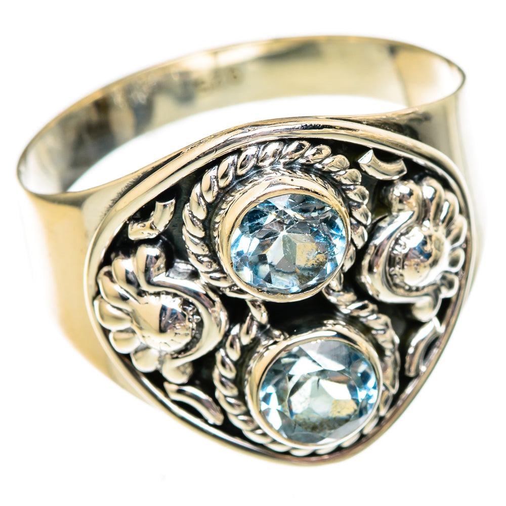 Blue Topaz Rings handcrafted by Anasilvercos - RING106080 - Photo 2