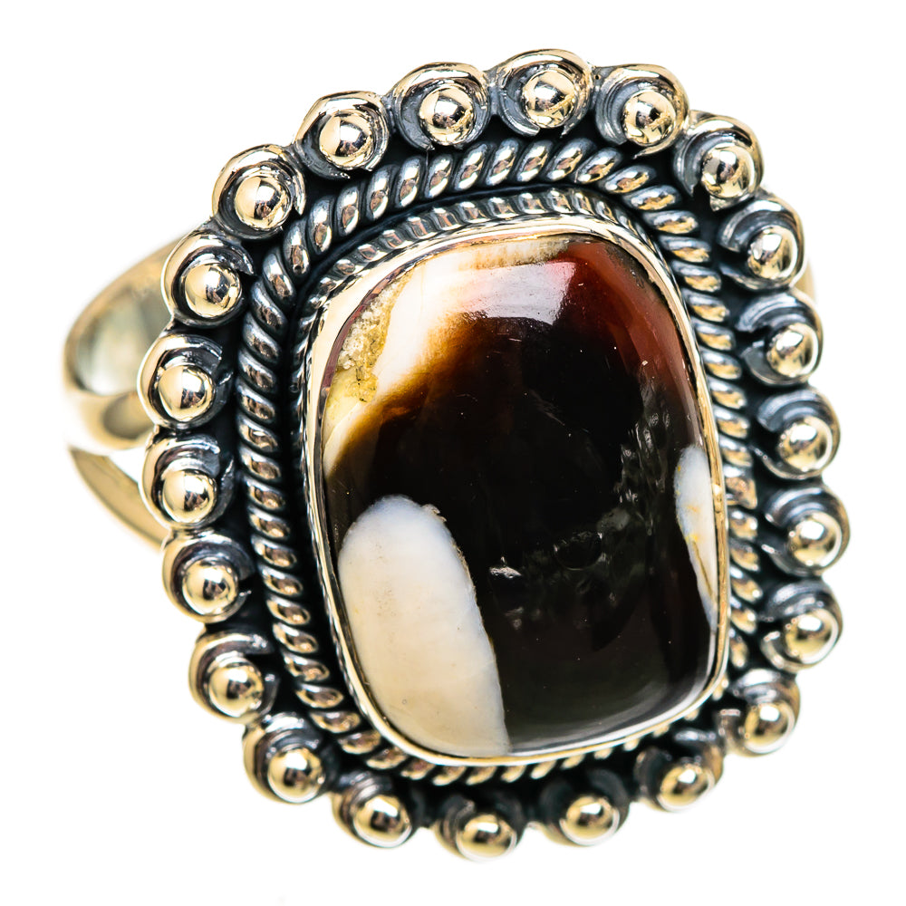 Peanut Wood Jasper Rings handcrafted by Anasilvercos - RING106093 - Photo 2