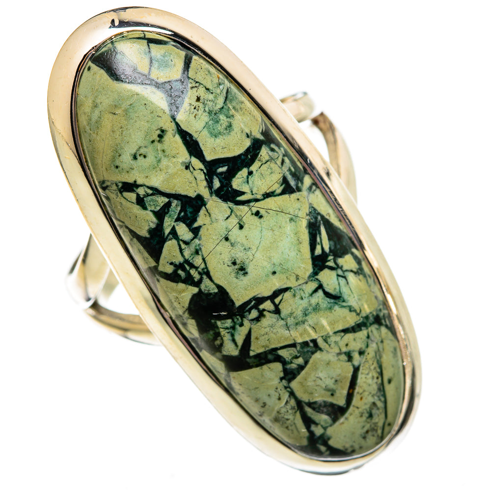 Brecciated Green Jasper Rings handcrafted by Anasilvercos - RING106158 - Photo 2