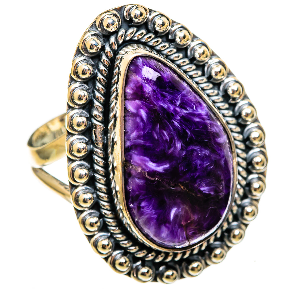 Charoite Rings handcrafted by Anasilvercos - RING106182 - Photo 2