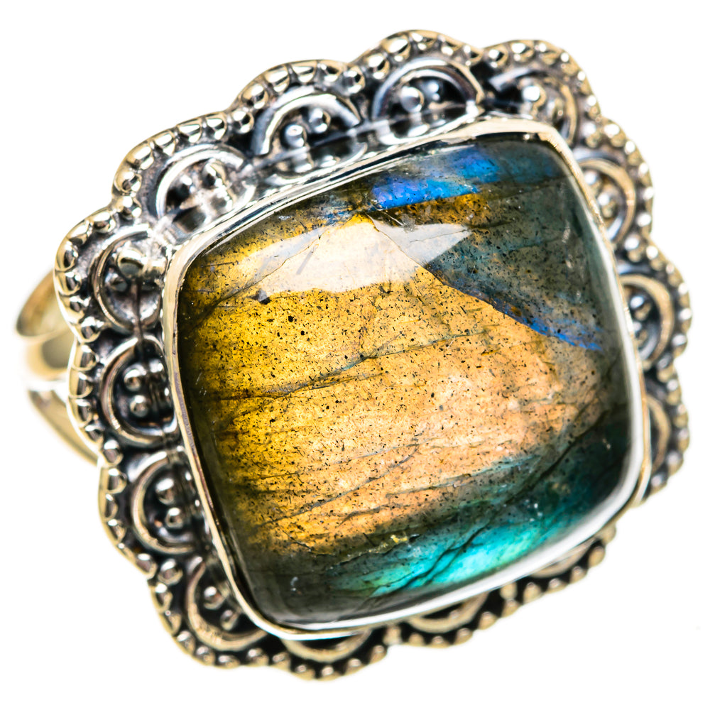 Labradorite Rings handcrafted by Anasilvercos - RING106192 - Photo 2