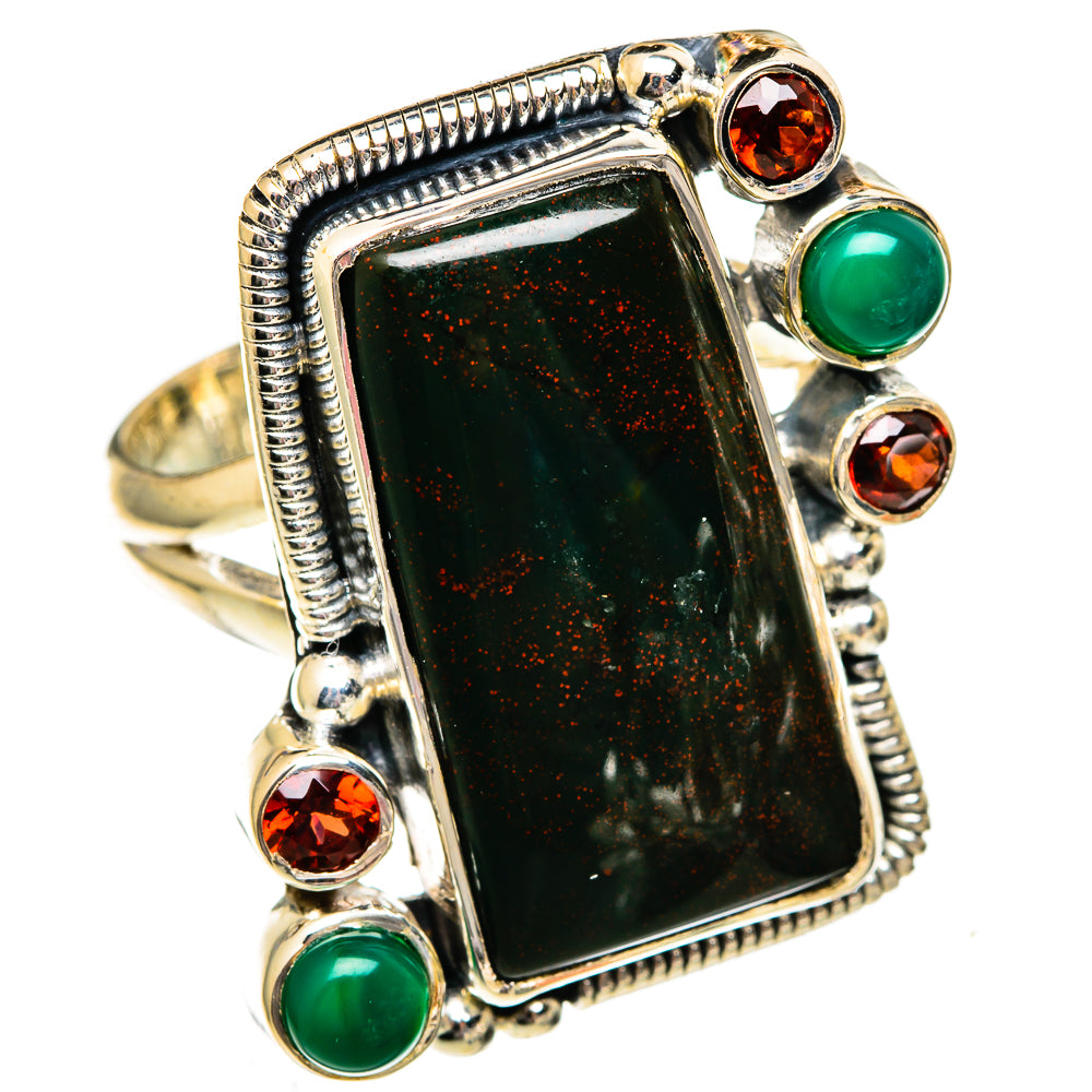 Bloodstone Rings handcrafted by Anasilvercos - RING106200 - Photo 2