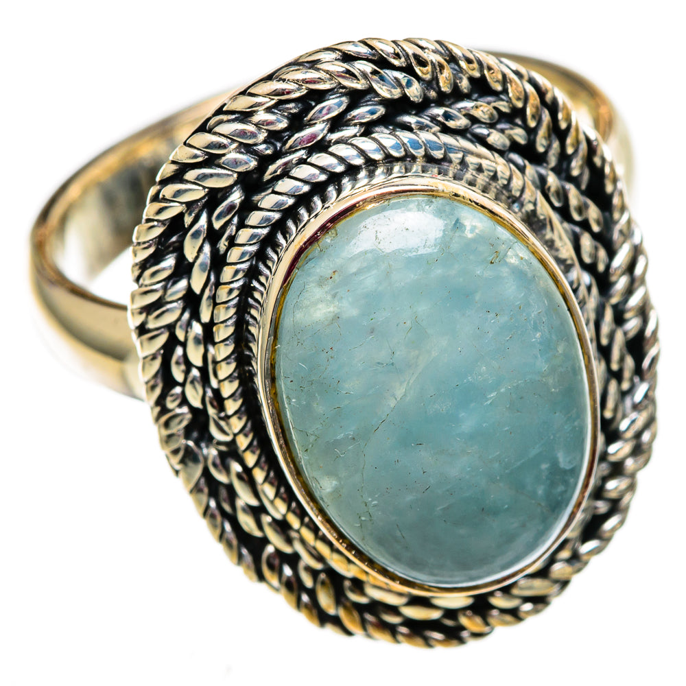 Aquamarine Rings handcrafted by Anasilvercos - RING106232 - Photo 2