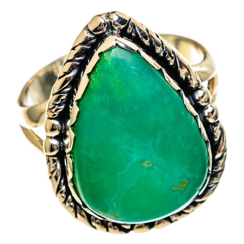 Chrysoprase Rings handcrafted by Anasilvercos - RING106239 - Photo 2