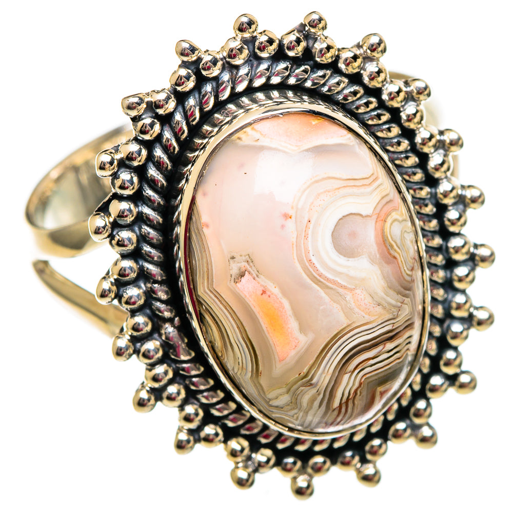 Laguna Lace Agate Rings handcrafted by Anasilvercos - RING106263 - Photo 2