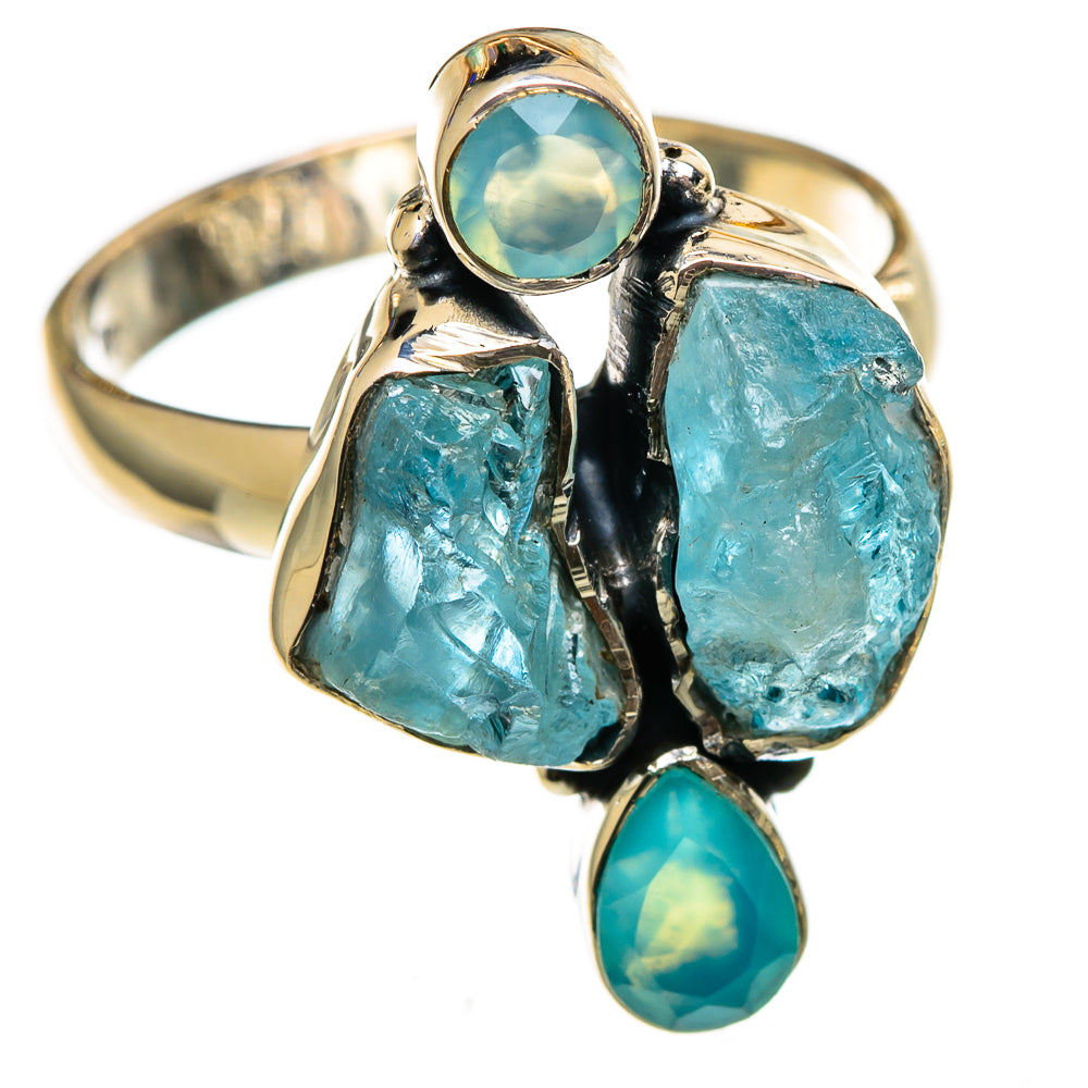 Aquamarine Rings handcrafted by Anasilvercos - RING106277 - Photo 2