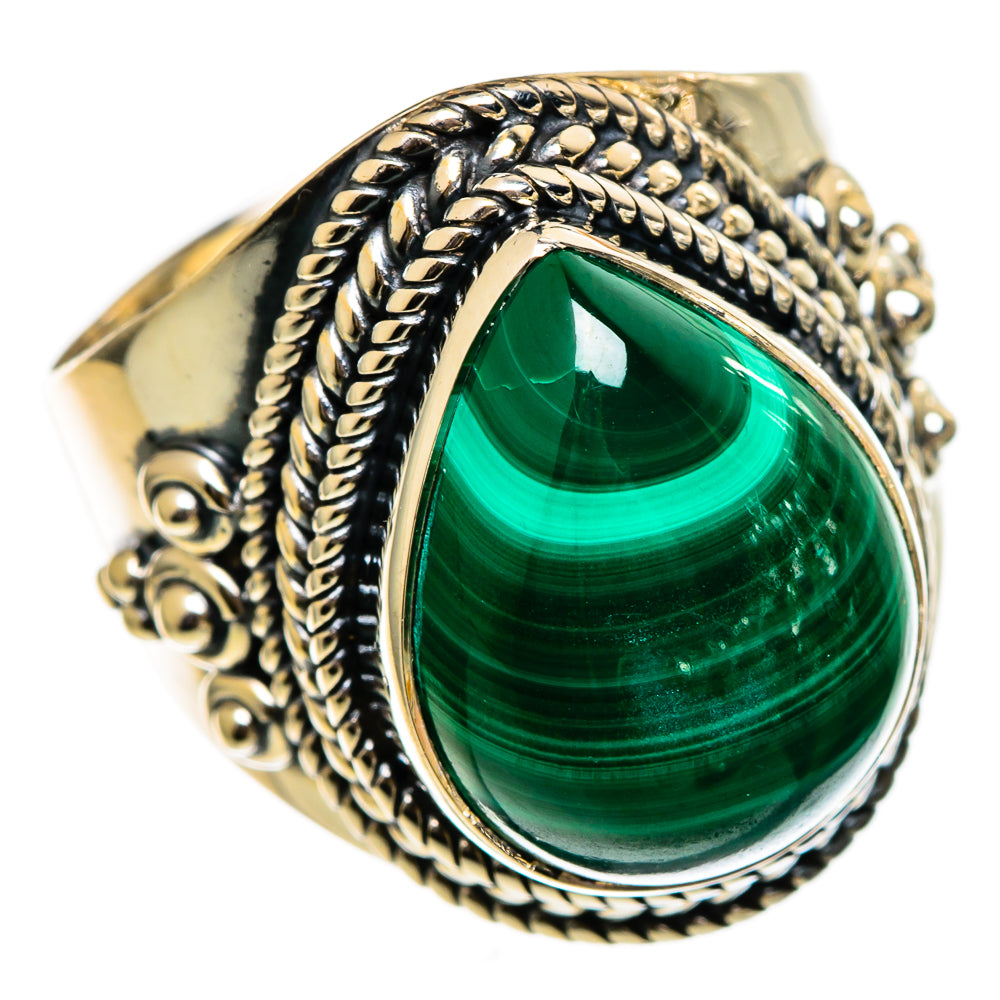 Malachite Rings handcrafted by Anasilvercos - RING106281 - Photo 2