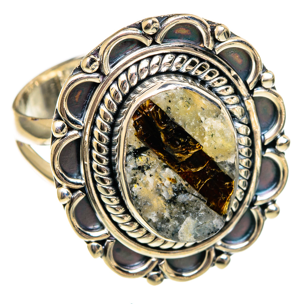 Astrophyllite Rings handcrafted by Anasilvercos - RING106328 - Photo 2