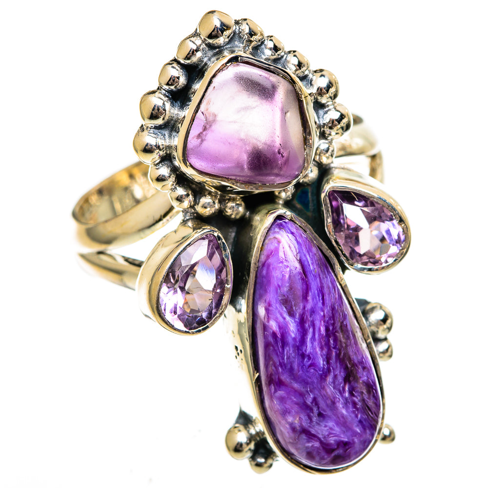 Charoite Rings handcrafted by Anasilvercos - RING106330 - Photo 2