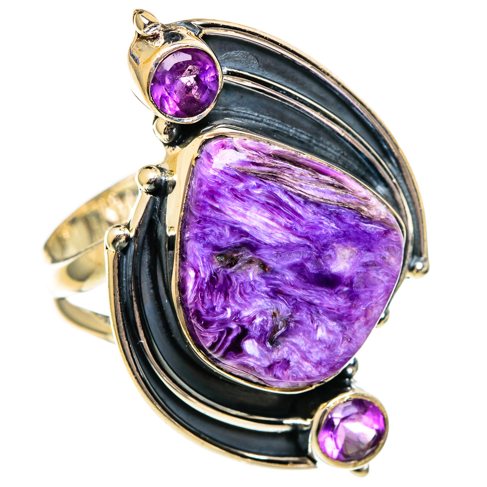 Charoite Rings handcrafted by Anasilvercos - RING106333 - Photo 2
