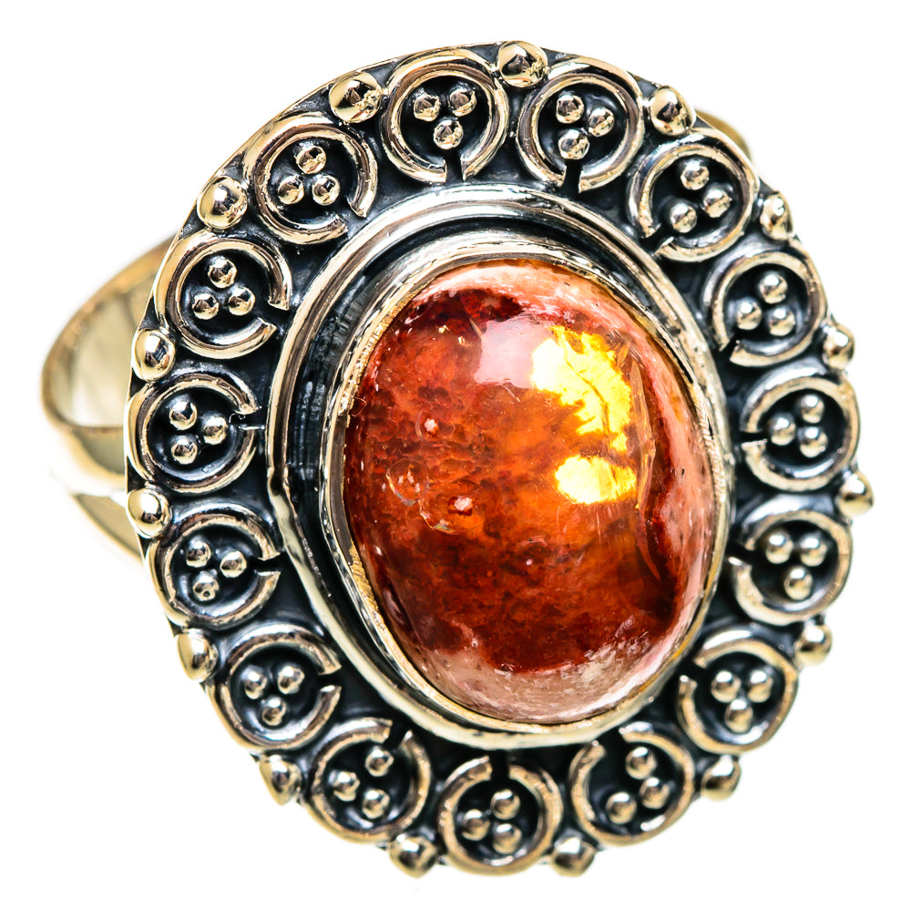 Mexican Fire Opal Rings handcrafted by Anasilvercos - RING106342 - Photo 2
