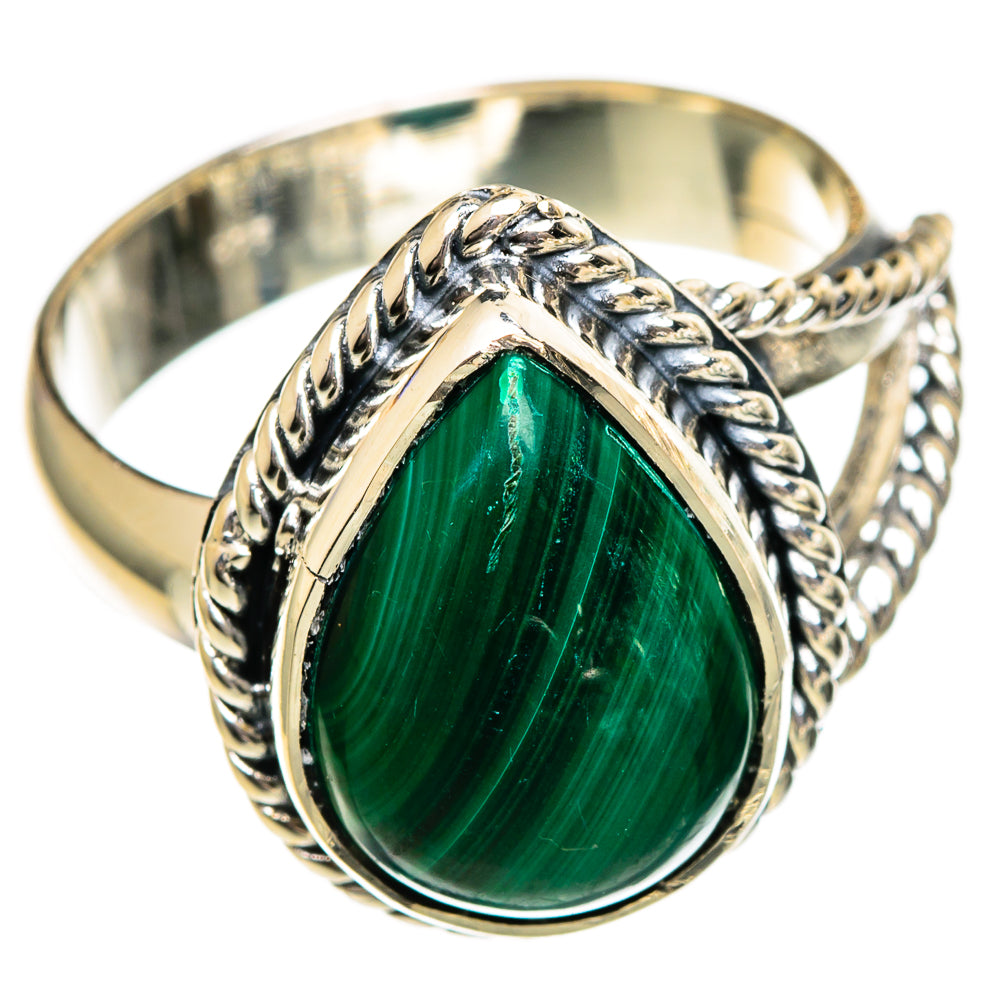 Malachite Rings handcrafted by Anasilvercos - RING106357 - Photo 2
